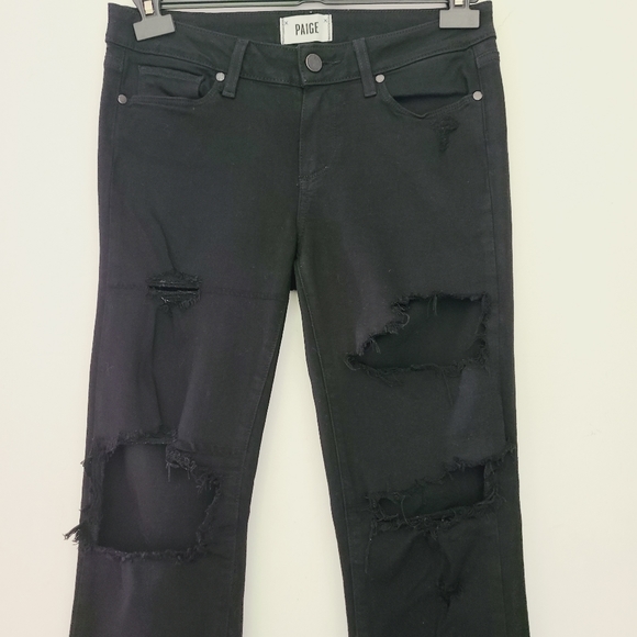 PAIGE verdugo ultra skinny black jeans - Picture 3 of 11